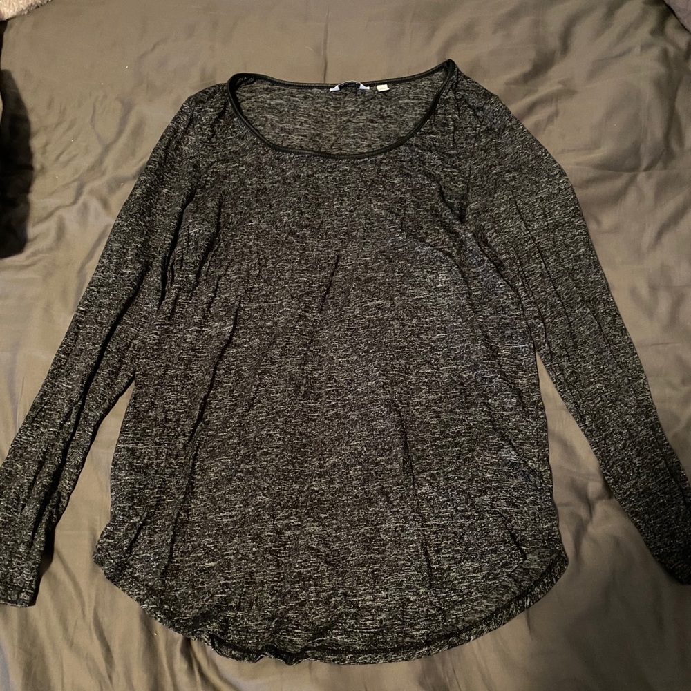 Reitmans S Grey Heathered Long Sleeve